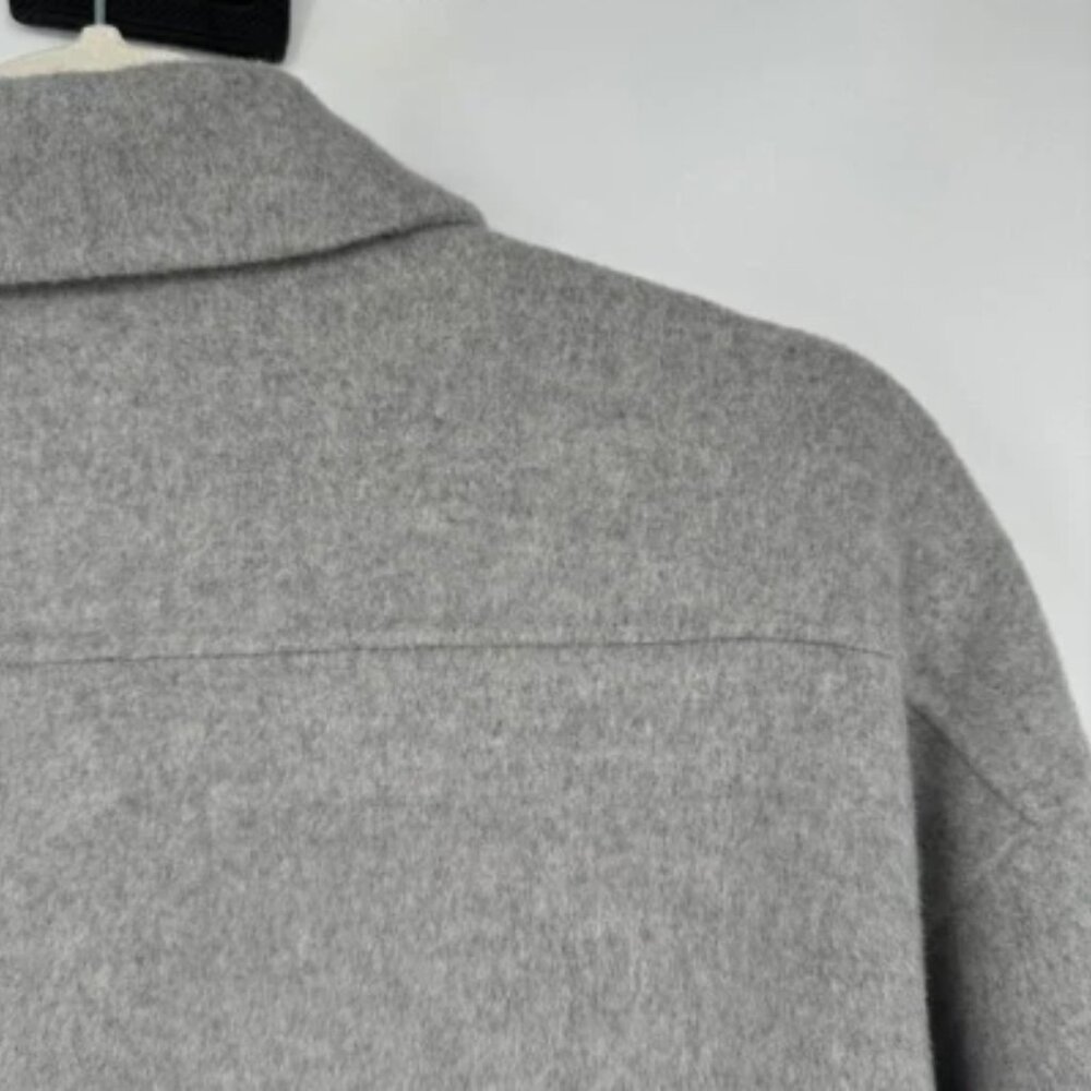 Theory Wool Cashmere Oversized Shirt Jacket LUXE NEW DIVIDE OS JK DF woman’s siz - Picture 10 of 12